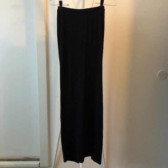 ETERNE EMMA SKIRT BLACK MAXI KNIT PENCIL STILETTO XS NWT - Picture 5 of 9